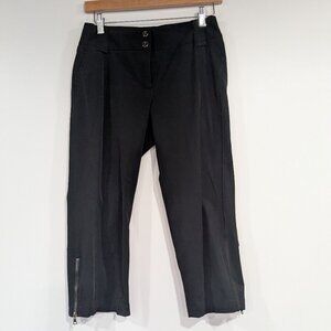 Cambio Cropped Pants with Zippers Black Size 8